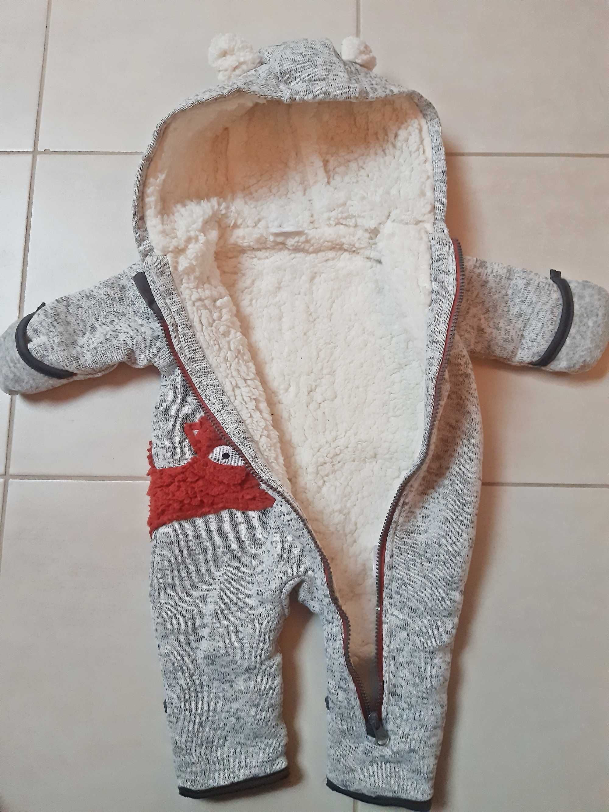 Costum iarna bebe 3-6 luni (68cm) SoCute - Fox