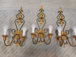 Accesorii decorațiuni lot fier lemn Italia 1950