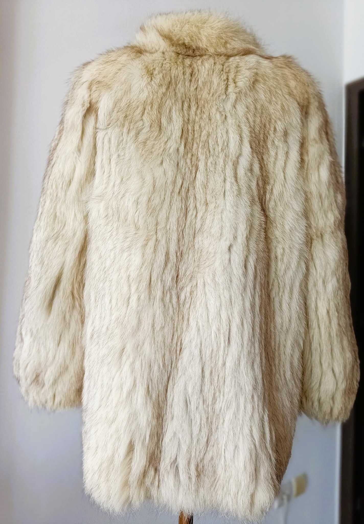 Haina SAGA FOX blana naturala de vulpe argintie (artic)