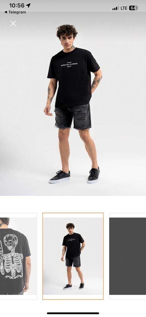 Мужская футболка оригинальная  Loft Loose Fit с рукавом