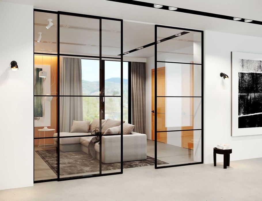 Двери и перегородки в стиле лофт