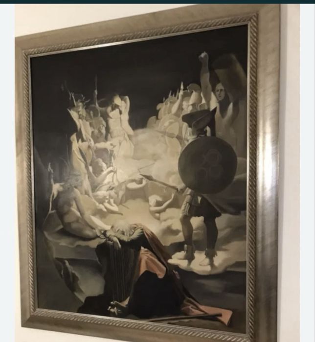 Tablou pictat manual în ulei – „Visul lui Ossian” după Jean-Auguste