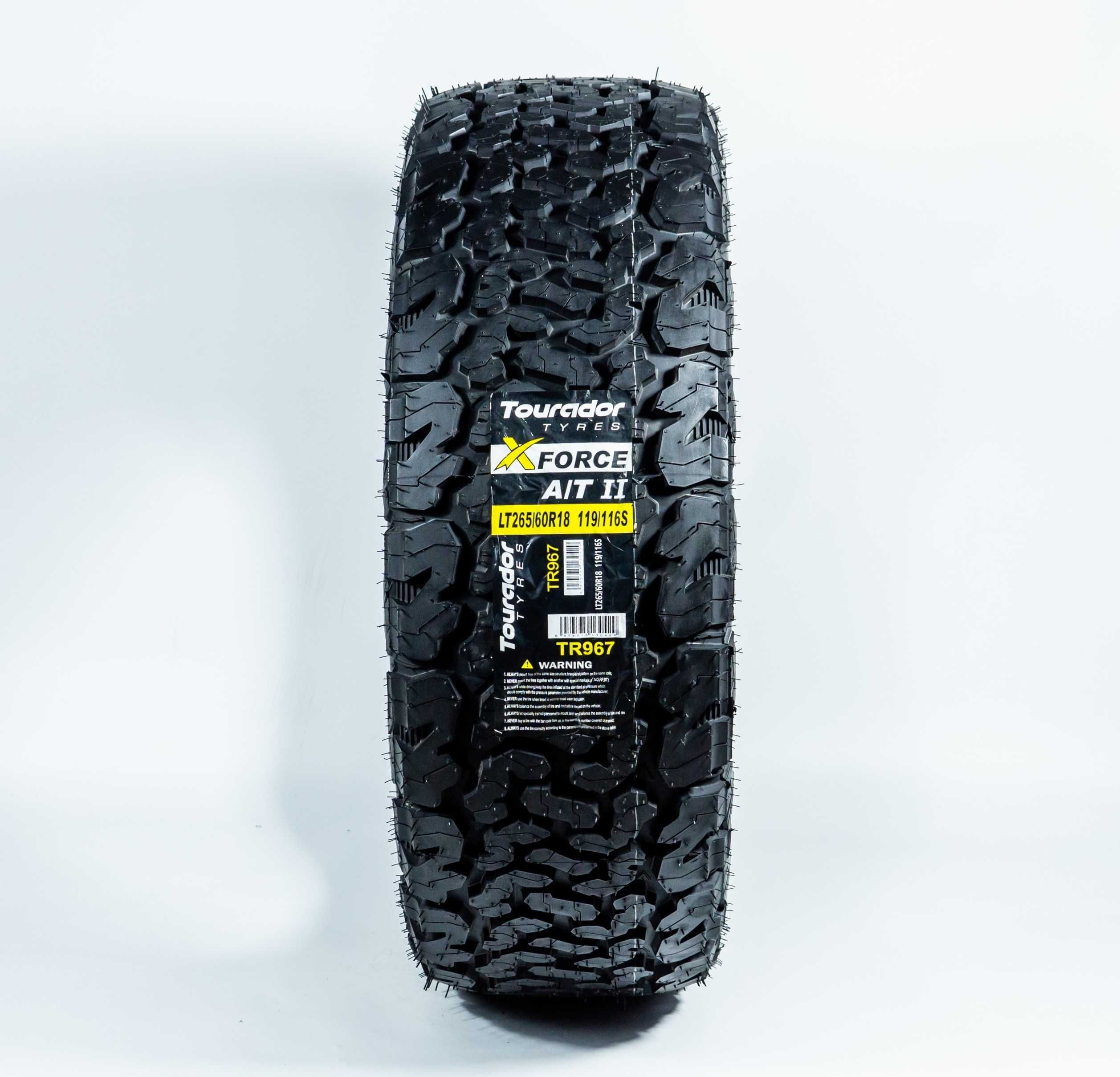 LT265/60R18	119/116S 10PR — Tourador X FORCE A/T-II