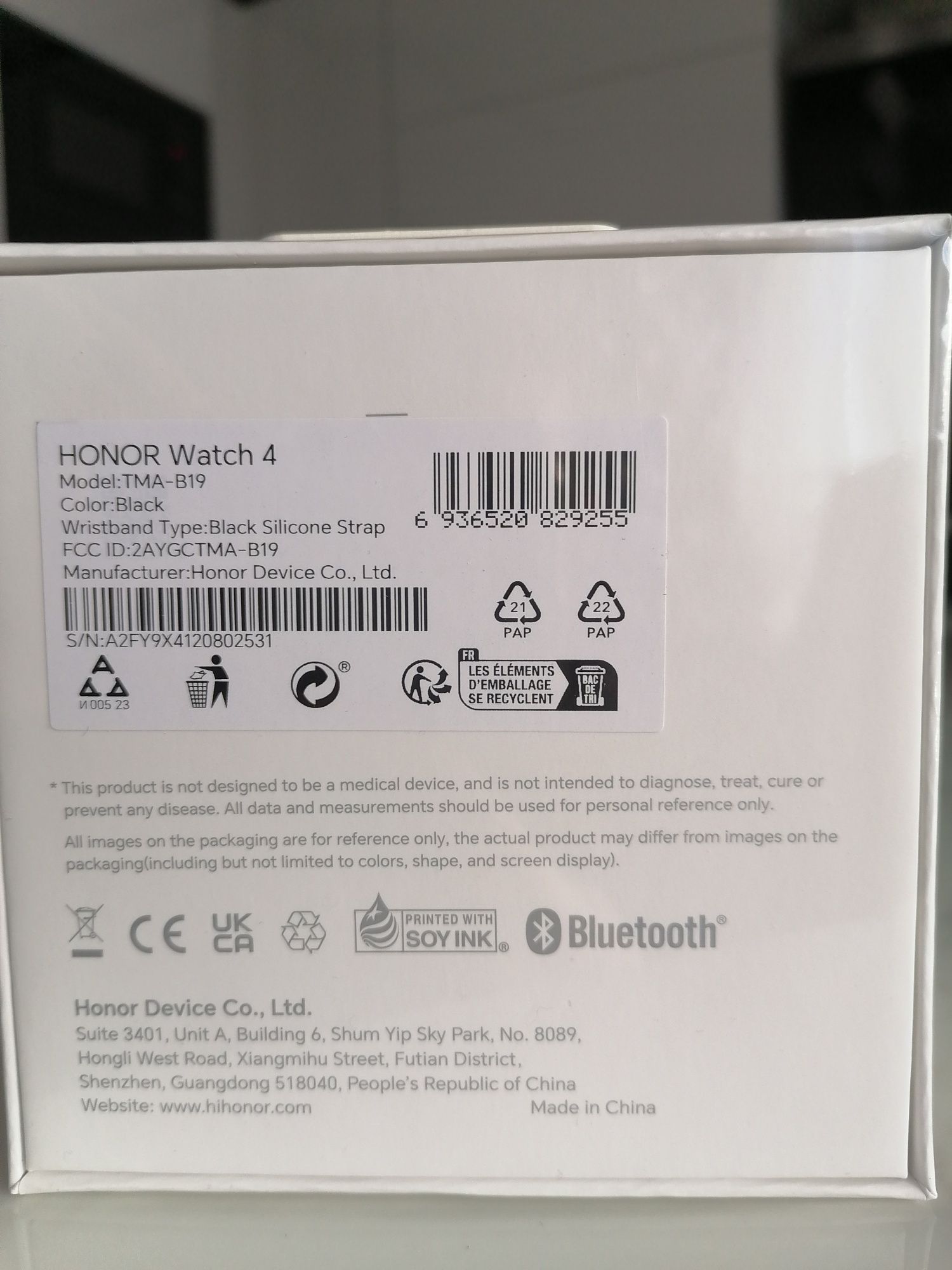 Смарт часовник HONOR WATCH 4 BLK TMA-B19