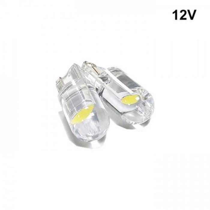 Комплект LED Диодни Габаритни Крушки W5W (T10) - Бели 6000К, 12V