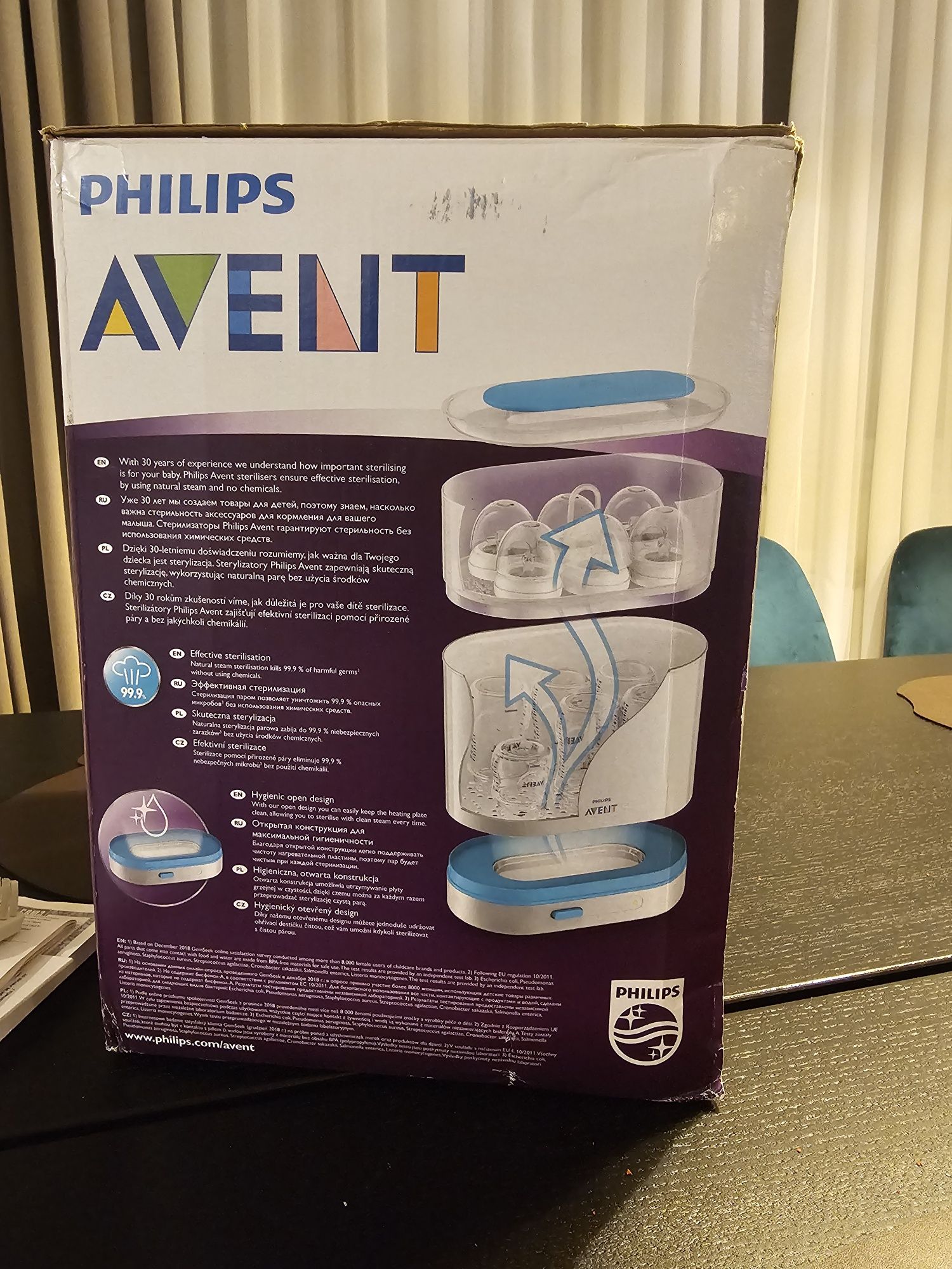 Sterilizator electric cu abur 3 in 1 pentru biberoane Philips-Avent