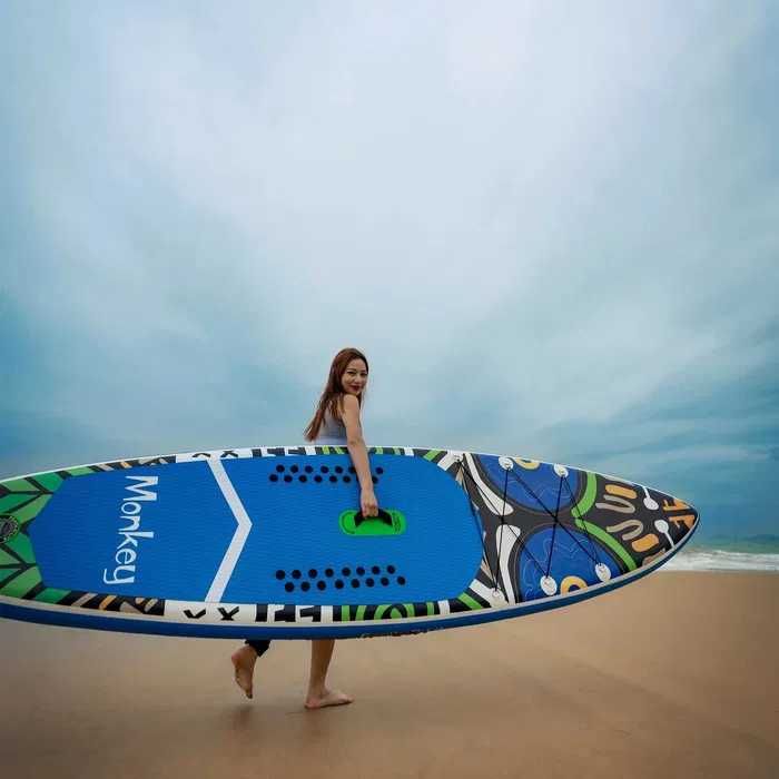 Надуваем падълборд FunWater MONKEY KOI paddle board SUP НОВ В КАШОН