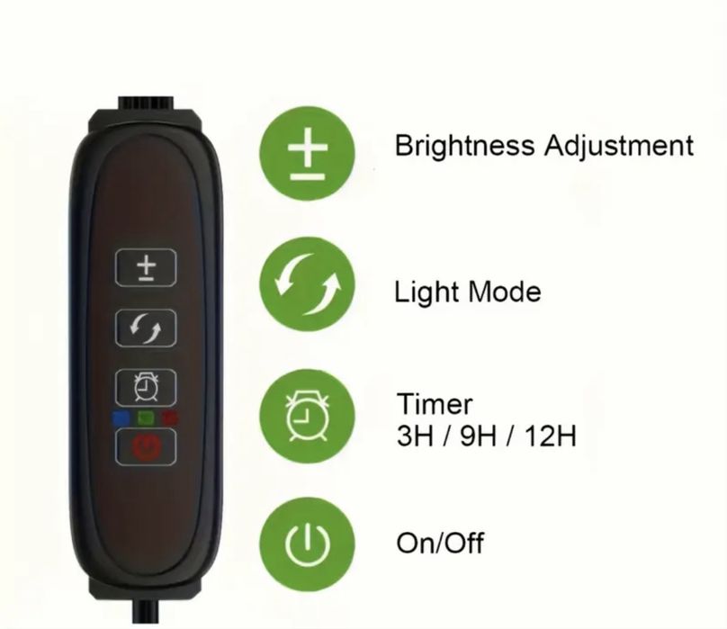 LED прожектор с поставка за отглеждане на растения