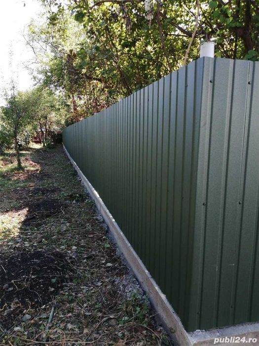 Gard de diferite modele (jaluzele, sipca metalica, tabla cutata plasa)