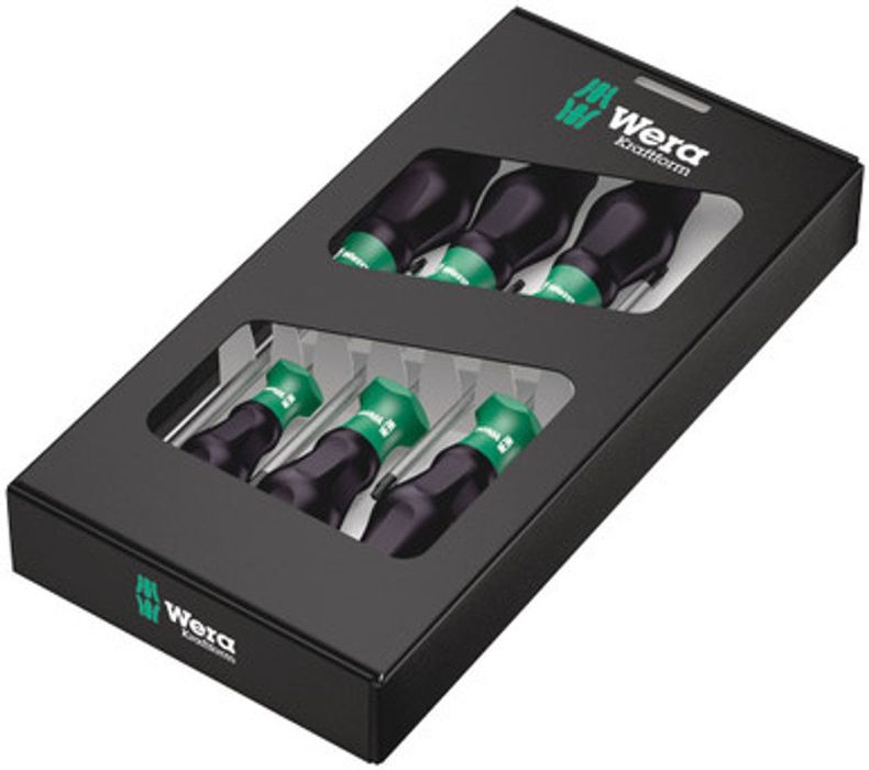 Wera 334/6 si 1367/6,Set surubelnite și torx,6 pcs cu suport,sigilat