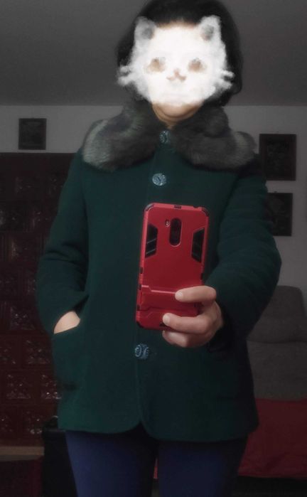palton scurt de stofă S/36