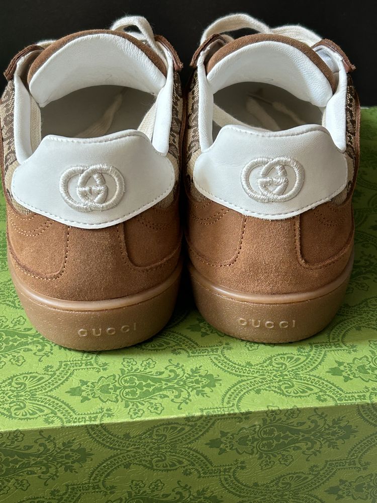 Gucci Interlocking G GG Canvas suede sneakers 41