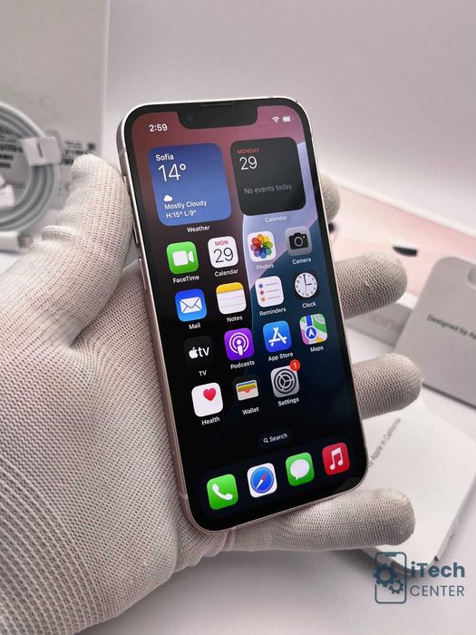 iPhone 13 mini, 128GB, Pink, 100% батерия, ОТЛИЧЕН, 1г. ГАРАНЦИЯ!