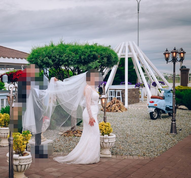 Rochie mireasă Maya Fashion + trenă și voal