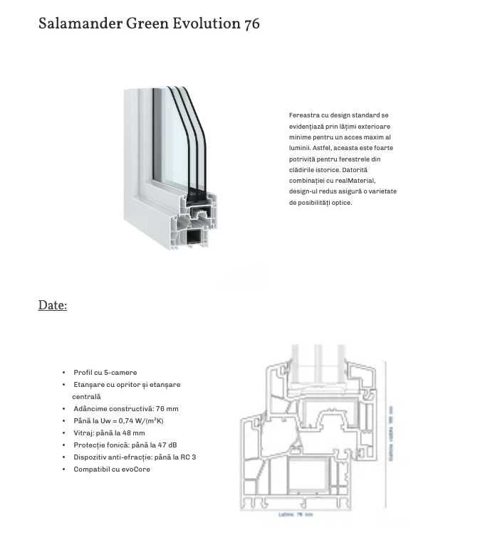 Tamplarie Termopan PVC SALAMANDER-Preturi de Producator-Livrari EUROPA