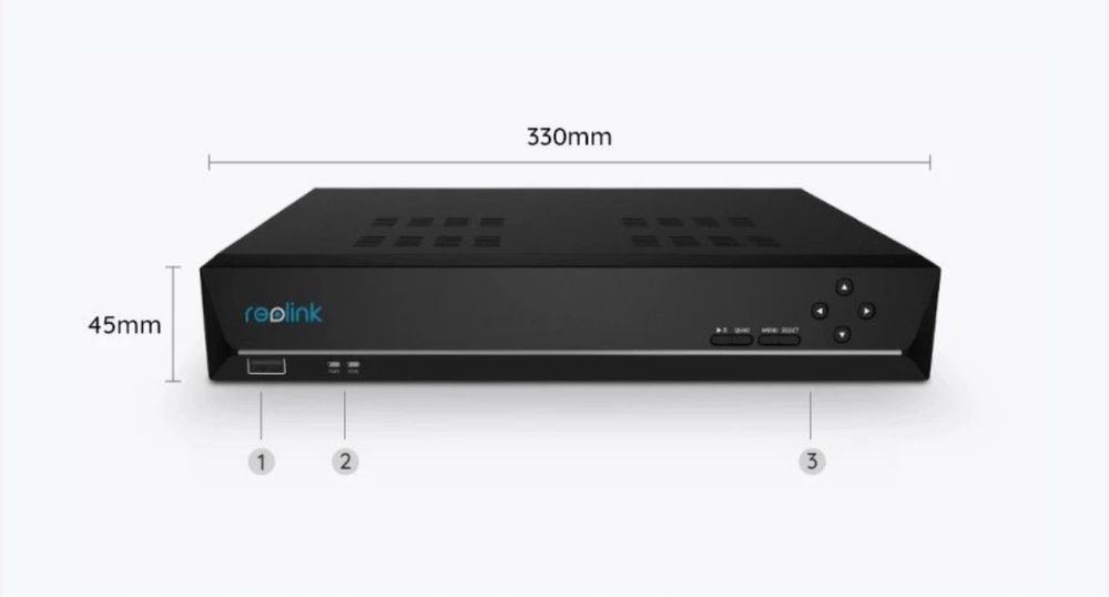 NVR Reolink RLN16-410-4T, 16 канала 12 MP, PoЕ + 4TB HDD включен