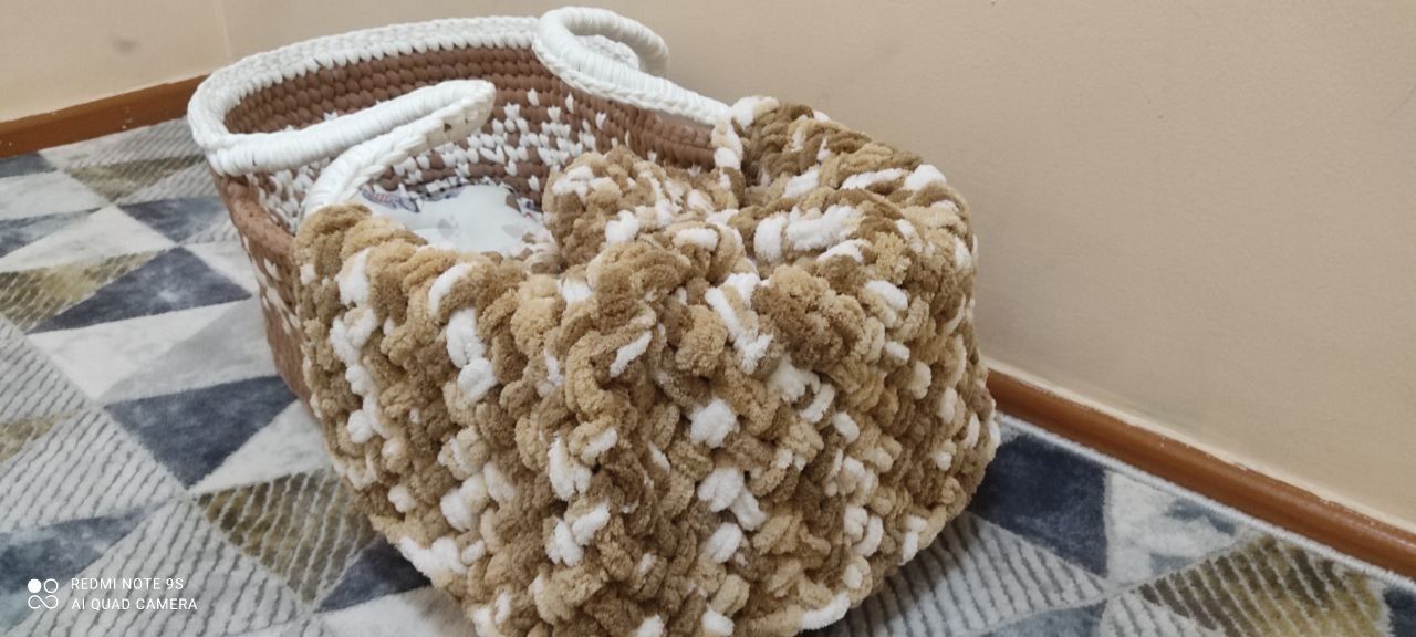 Люлька вязанная для новорожденных