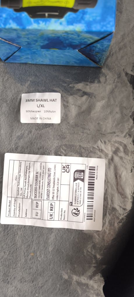 Неопренова шапка за гмуркане размер L