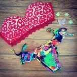 Costum de baie cu push up si dantela slip brazilian
