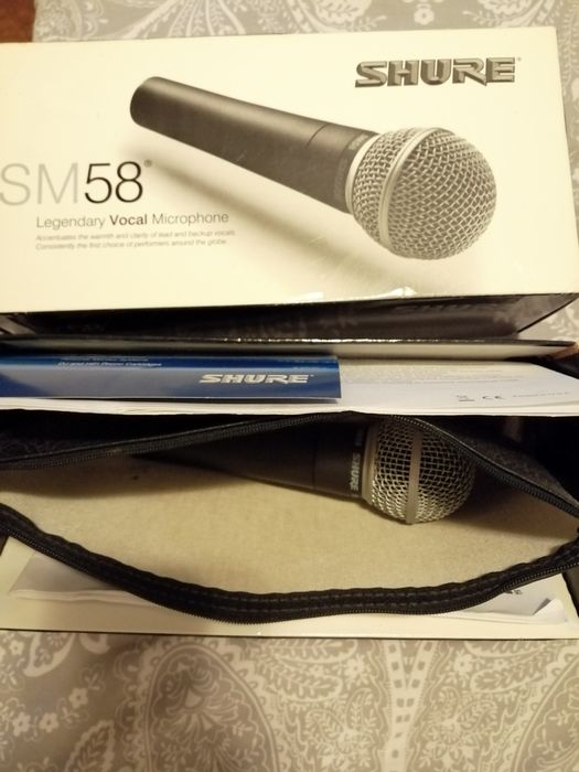 Microfon Profesional Original Shure SM58 cardioid Made in Mexic 2005