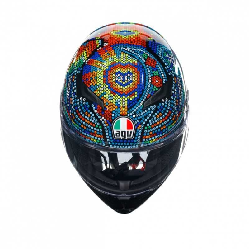 НОВА КАСКА AGV K3 E2206 - Rossi Winter Test 2018