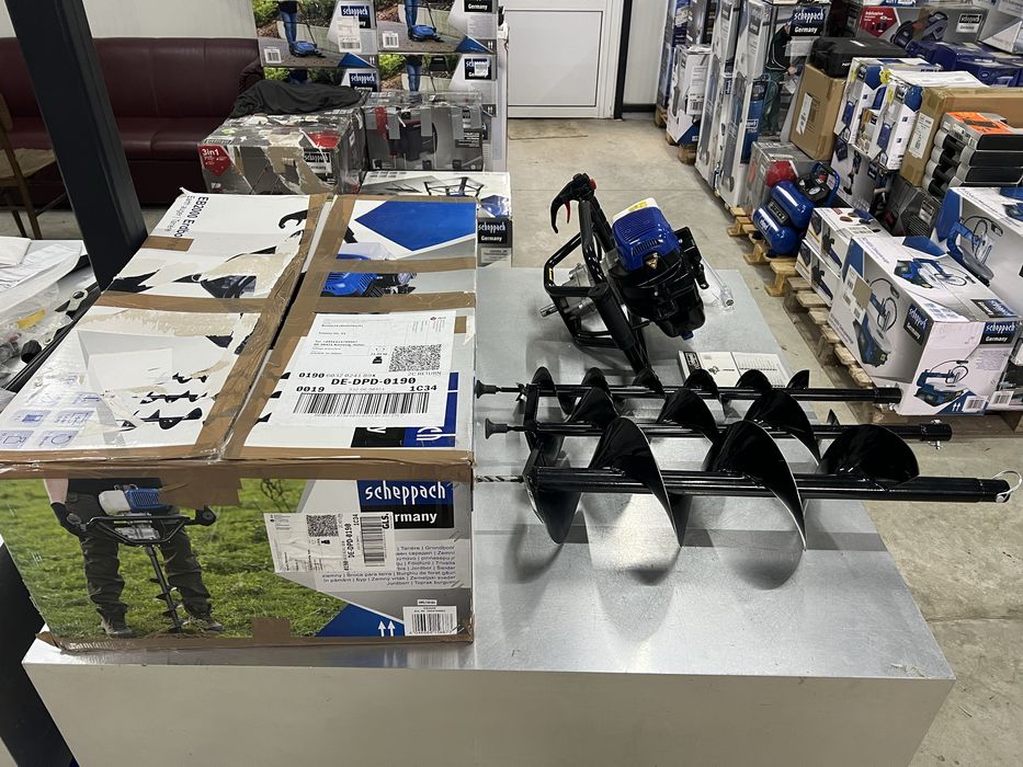 Моторен свредел за дупки в земята Scheppach EB2000