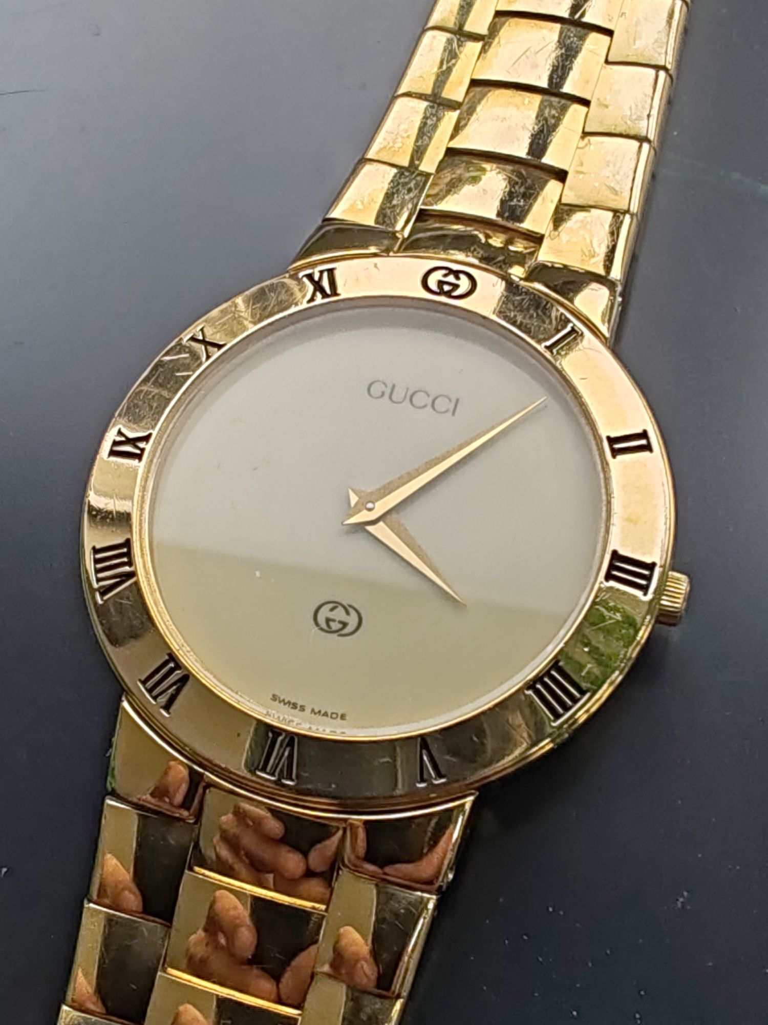 Ceas Gucci 3300M - Quartz Placat cu aur