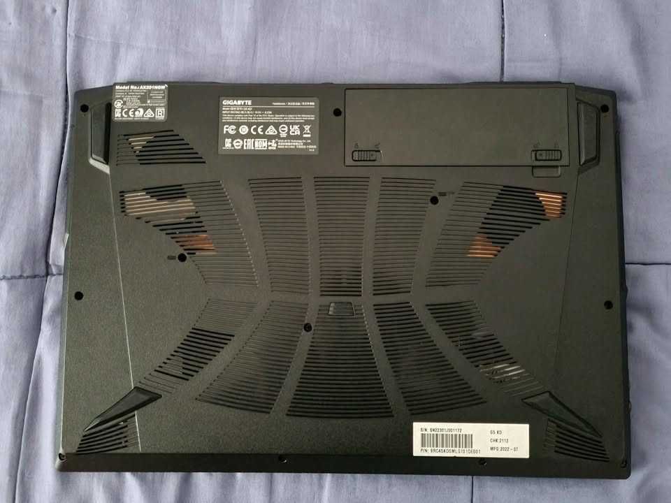 Laptop gaming Gigabyte I5 gen11, 32 GB RAM,500Gb SSD,RTX 3060