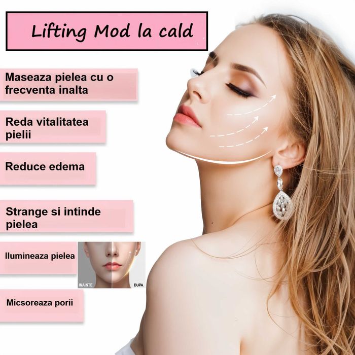 Aparat de curatare a tenului si indepartare a ridurilor