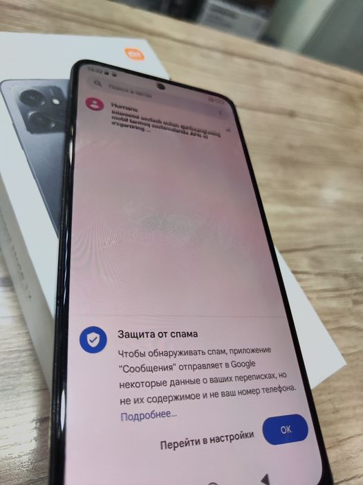 Redmi note 12 6/128 karopka dakument ekranda azgina foni bor