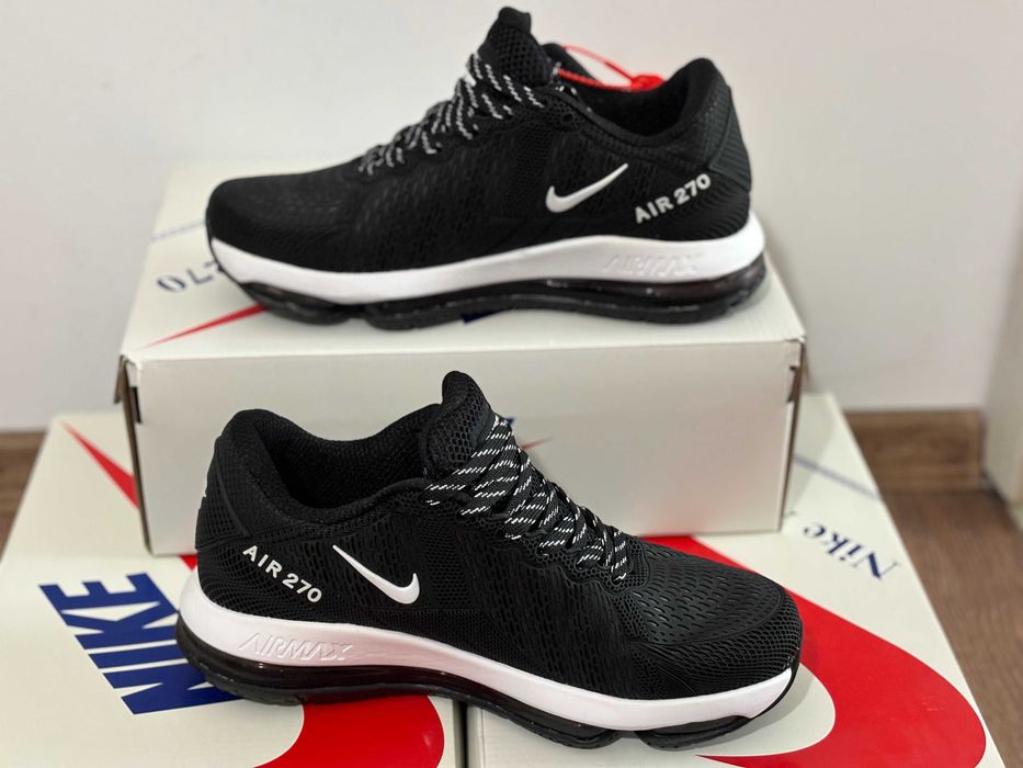 Nike Air Max 270 - Черно с бяло, размери 41, 42, 43, 44