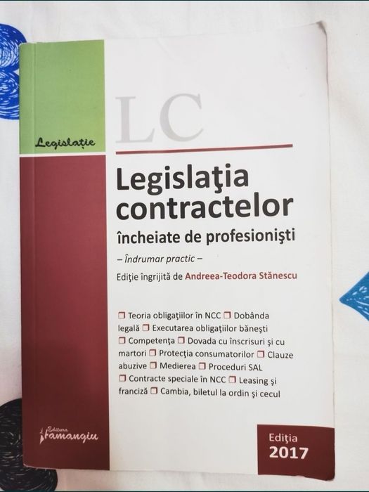 Legislația contractelor Andreea Stanescu