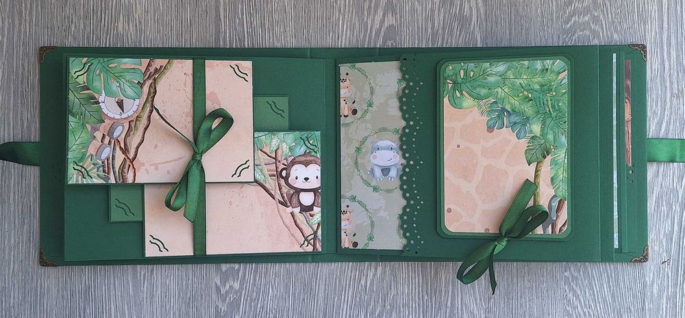 Албум "Джунгла" в зелено, ръчна изработка /24.18