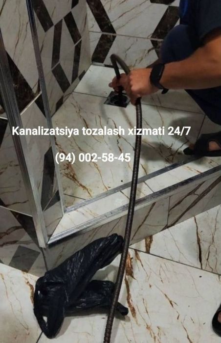 kanalizatsiya tozalash hizmati 24/7