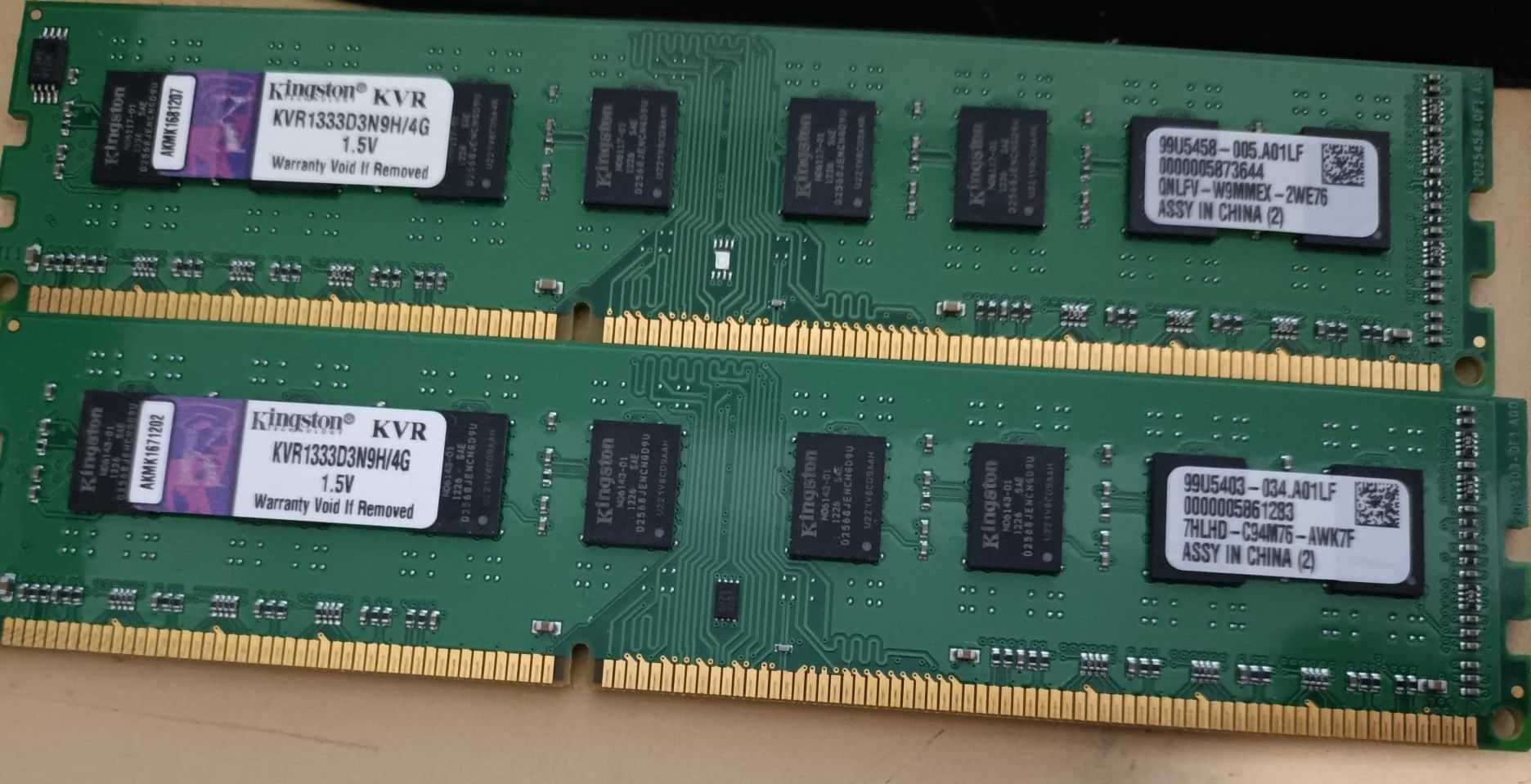 vand dimm memorie  ddr3 desktop 1333/1600 kingston