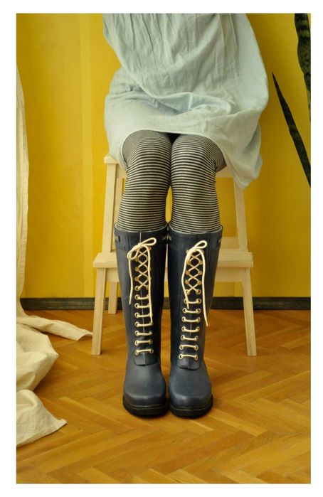 Гумени ботуши Ilse Jacobsen, номер 41, с връзки, ватирани отвътре