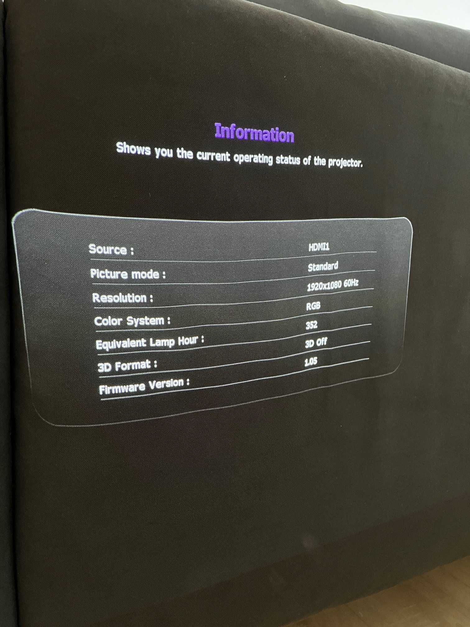 Прожектор BenQ W1070+  Отлично състояние
