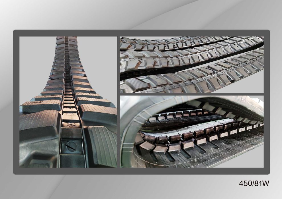 Șenilă  cauciuc  450 x 81 x 78W