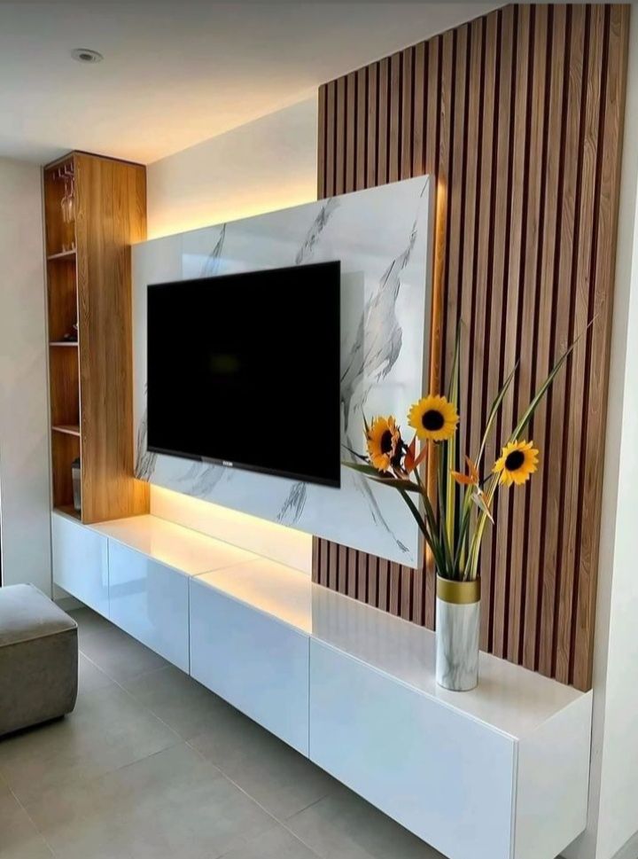 TV zona,  ТВ зона с подсветкой, тумба для ТВ,