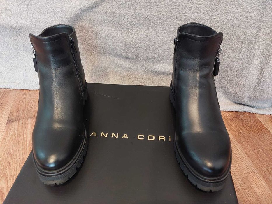 Botine dama negre piele naturala