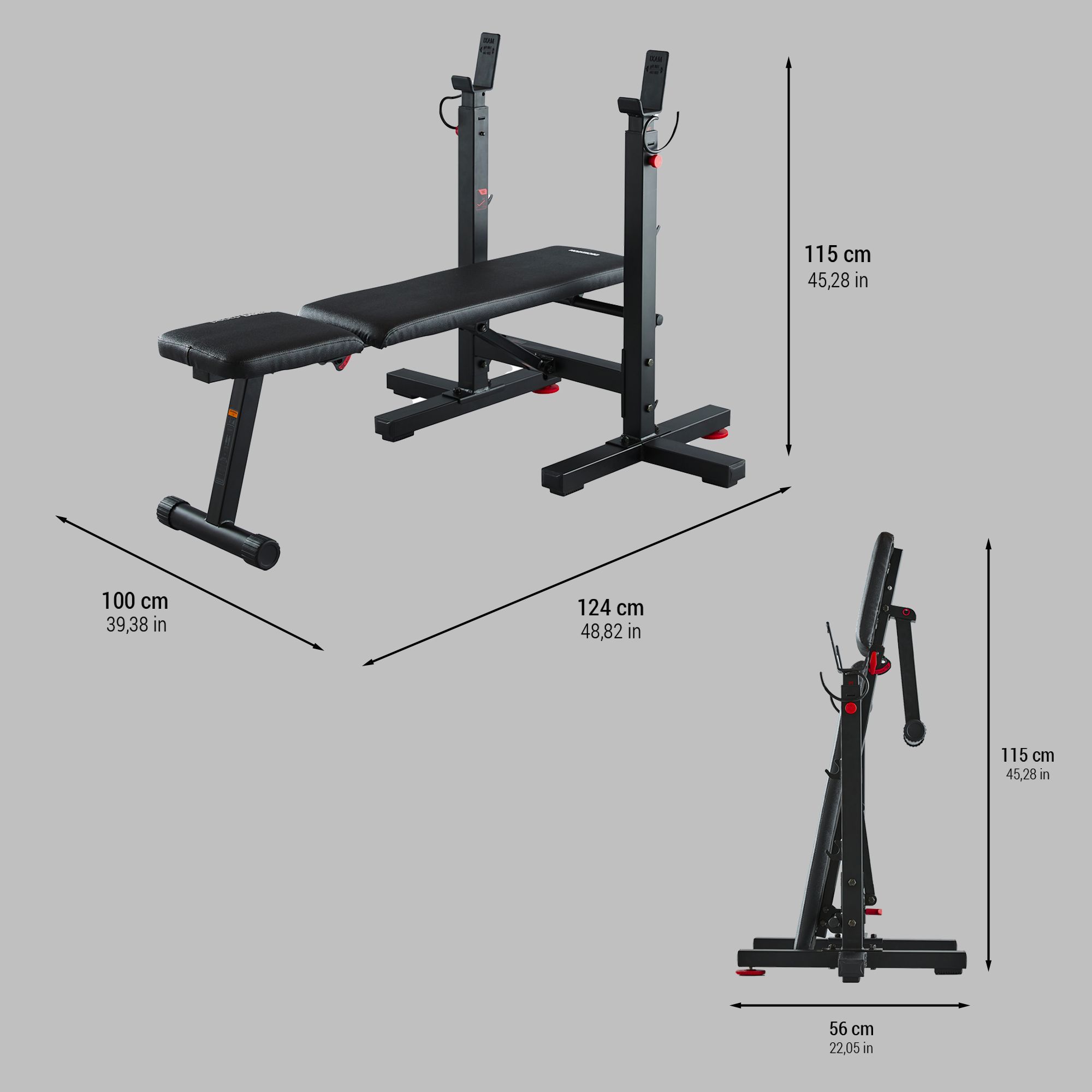 Bancă înclinată pliabilă - produs resigilat (nou) Decathlon