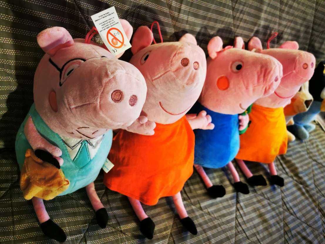 jucarii PEPA Pig 4buc 40cm peppa plus