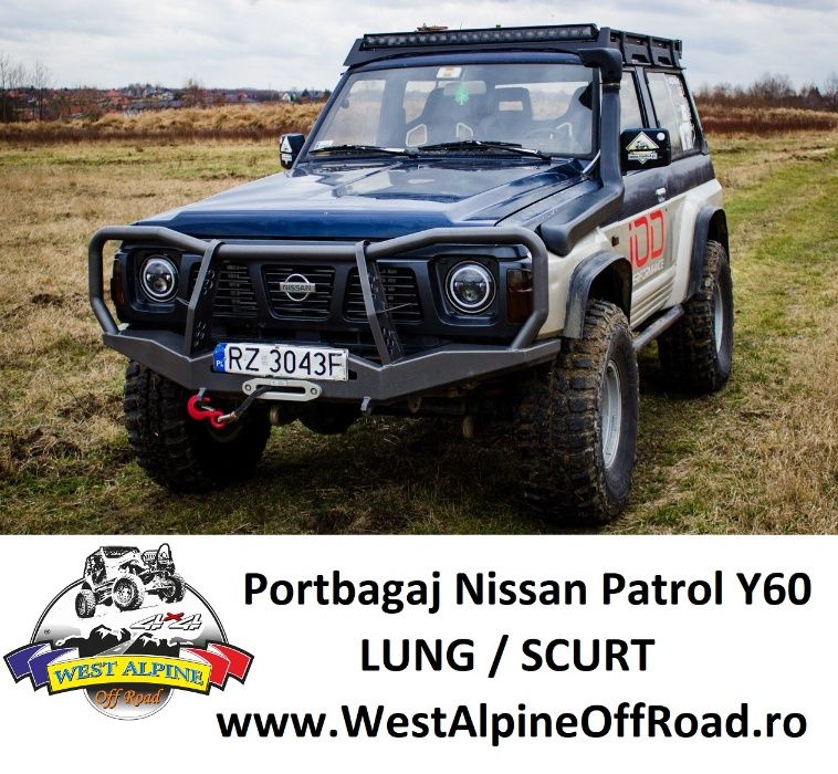 Portbagaj Nissan Patrol Y60 - SLIM Heavy Duty OFF ROAD - Lung / Scurt