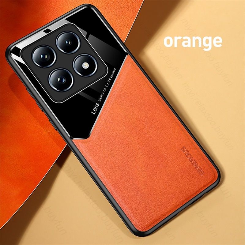 Xiaomi 15 / 14T Pro / GENEROUS Кожен кейс гръб с магнит