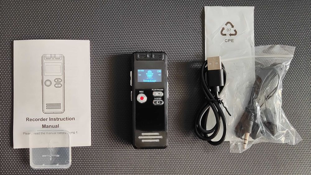 Mini Recorder inregistrare voce 16Gb si mp3 player