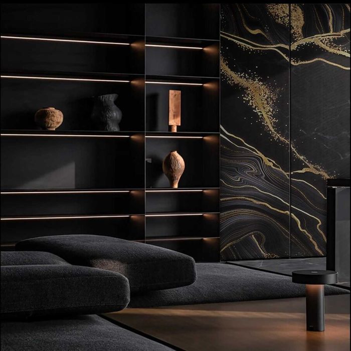 PVC Карбоно - Бамбуков  стенен панел № DY 2427 - 1.22m/8mm/2.80m