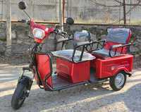 Електрическа триколка с две големи и удобни седалки М12 - КАРГО
