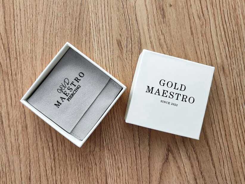 Maestro - 14k Gold Piercing обеца за хрущял, злато, златна