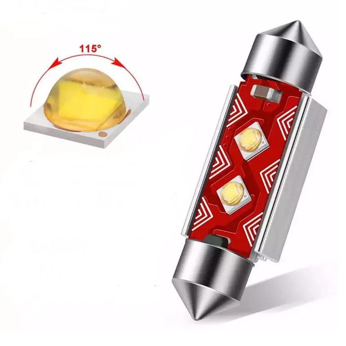 Led canbus крушки 2 броя 3535 2smd ultrabright festoon c5w c10w ...