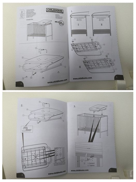 Masă înfășat cu saltea pentru pătuț - Childhome